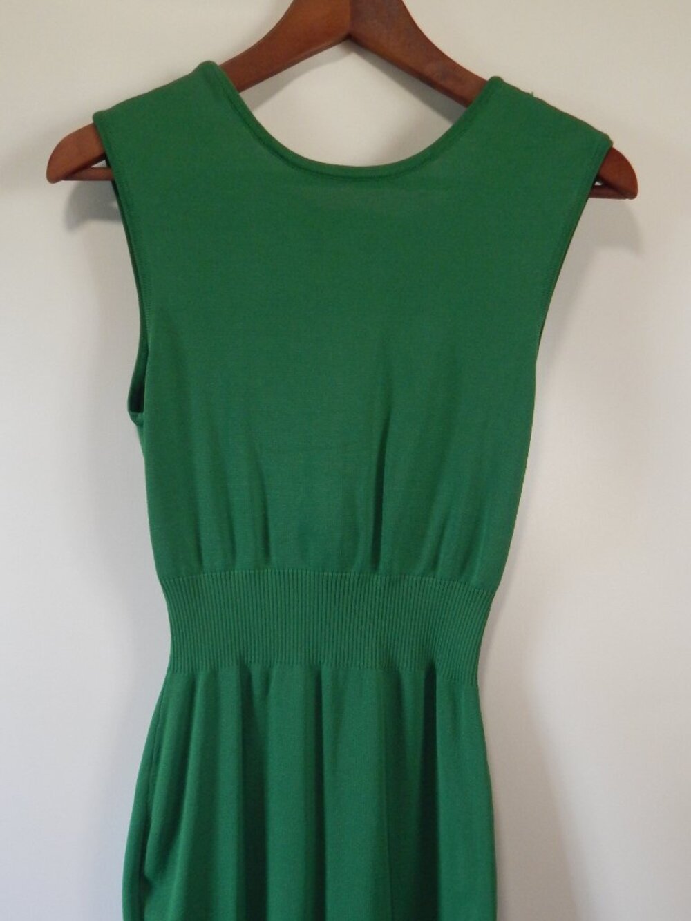 Eva Mendes New York & Company Stunning Kelly Green Knit Dress-Low Back w/Tie-XS